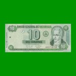 BILLETE DE NICARAGUA 10 CORDOBAS, PICK 191, ESTADO SIN CIRCULAR.-