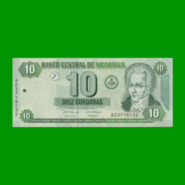 BILLETE DE NICARAGUA 10 CORDOBAS, PICK 191, ESTADO SIN CIRCULAR.-