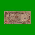 BILLETE DE COLOMBIA $ 2000,00, PICK 439A, AÑO 1993, ESTADO MUY BUENO- .-