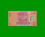 BILLETE DE SAMOA 5 TALA, PICK 47, AÑO 2019 ESTADO SIN CIRCULAR.- - Imagen 2