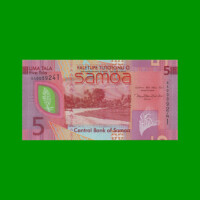BILLETE DE SAMOA 5 TALA, PICK 47, AÑO 2019 ESTADO SIN CIRCULAR.-