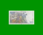 BILLETE DE SUECIA 20 KRONOR, PICK 61a, AÑO 1991 ESTADO BUENO+ .- - Imagen 2