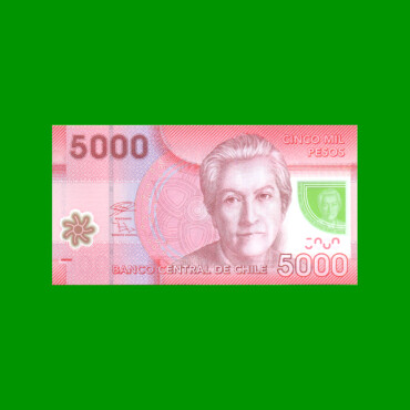 BILLETE DE CHILE $ 5.000,00, PICK NEW, AÑO 2021, ESTADO SIN CIRCULAR.-