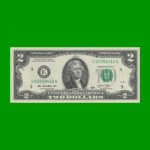 BILLETE DE EEUU 2,00 DOLARES, SELLO VERDE, PICK 538, ESTADO SIN CIRCULAR.-