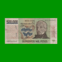 REPOSICION BILLETE PESOS LEY 18.188 $ 500.000,00, BOT 2509, ESTADO BUENO.-