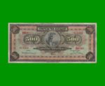 BILLETE DE GRECIA 500 DRACMAS, PICK 102, AÑO 1932, ESTADO MUY BUENO- .-