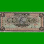 BILLETE DE GRECIA 500 DRACMAS, PICK 102, AÑO 1932, ESTADO MUY BUENO- .-