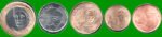 BRASIL SET DE CINCO MONEDAS 5,10,25, 50 Ctvos y 1 REAL BIMETALICA, AÑO 2023, ESTADO NUEVAS.- - Imagen 2