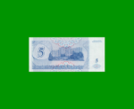 BILLETE DE TRANSNISTRIA 5 RUBLOS, PICK 17 AÑO 1994 ESTADO SIN CIRCULAR.- - Imagen 2