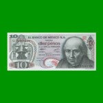 BILLETE DE MEXICO $10,00 PICK 63i, AÑO 1977, ESTADO SIN CIRCULAR.-