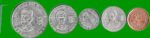 ECUADOR SET DE CINCO MONEDAS 1,5,10,25 Y 50 CTVOS,  AÑO 2002/03, ESTADO EXC.-.- - Imagen 2