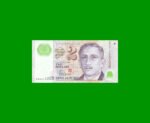 BILLETE DE SINGAPUR 2 DOLARES, PICK 46a, ESTADO BUENO.-