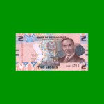 BILLETE DE SIERRA LEONA 2 LEONES, PICK 35, AÑO 2022, ESTADO SIN CIRCULAR.-