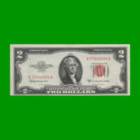 BILLETE DE EEUU 20,00 DOLARES, SELLO ROJO, PICK 380c, ESTADO MUY BUENO.-