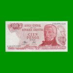 REPOSICION BILLETE PESOS LEY 18.188 $ 100,00, BOT 2391, ESTADO MUY BUENO+.-