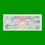 BONO DE TUCUMAN 10,00 AUSTRALES, EC 114, AÑO 1989, ESTADO SIN CIRCULAR.-