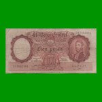 MONEDA NACIONAL $100,00, BOT 2040, AÑO 1951, ESTADO BUENO .-