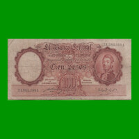 MONEDA NACIONAL $100,00, BOT 2040, AÑO 1951, ESTADO BUENO .-