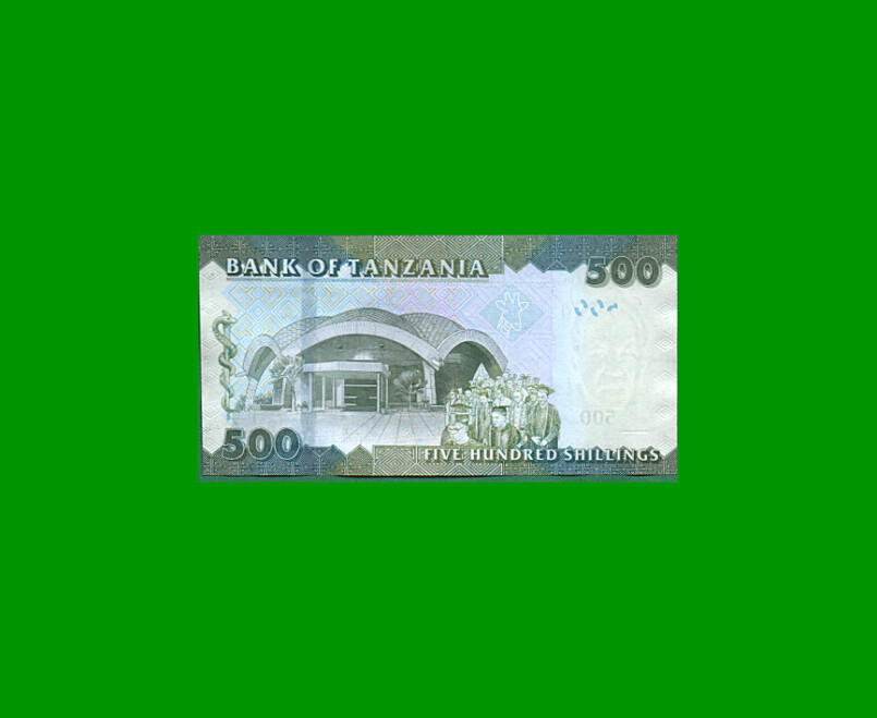BILLETE DE TANZANIA 500 SHILLINGS, PICK 40, AÑO 2010 ESTADO SIN CIRCULAR.- - Imagen 2