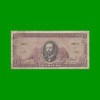 BILLETE DE CHILE 1 ESCUDO, PICK 135Ab, AÑO 1967/70, ESTADO BUENO.-