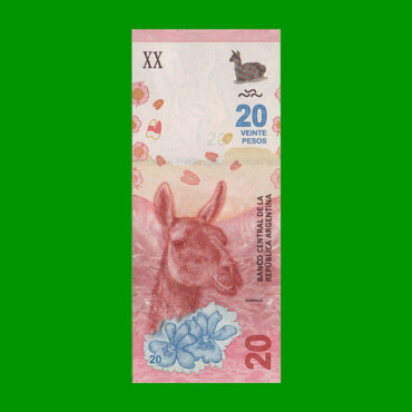 REPOSICION BILLETE TERCER DISEÑO $ 20,00, BOT NEW, ESTADO MUY BUENO- .-