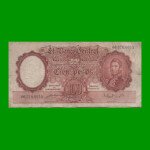 MONEDA NACIONAL $100,00, BOT 2041, AÑO 1952, ESTADO BUENO.-