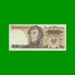 BILLETE DE POLONIA 500 ZLOTYCH, PICK 145d, AÑO 1982, ESTADO SIN CIRCULAR.-