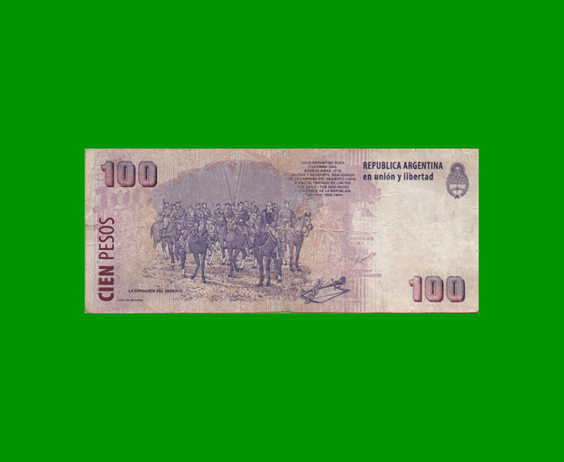 PESOS CONVERTIBLES 2do DISEÑO $100,00, BOT 3707, AÑO 2001, ESTADO BUENO.- - Imagen 2