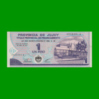 BONO DE JUJUY $ 1,00, EC 355, AÑO 1995, ESTADO SIN CIRCULAR.-