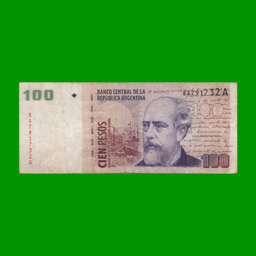 PESOS CONVERTIBLES 2do DISEÑO $100,00, BOT 3707, AÑO 2001, ESTADO BUENO.-