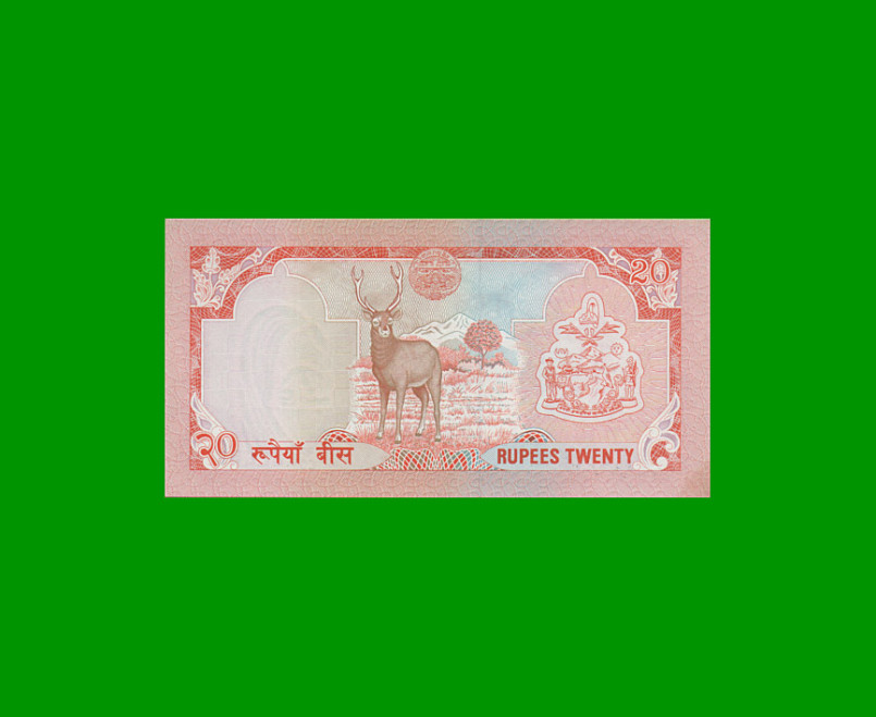 BILLETE DE NEPAL 20 RUPIA, PICK 38a, AÑO 1992, ESTADO SIN CIRCULAR.- - Imagen 2