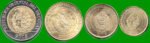 URUGUAY SET DE CUATRO MONEDAS 1, 2, 5 Y 10 PESOS, AÑO 2015/19, ESTADO NUEVAS.- - Imagen 2