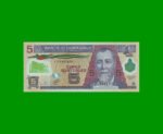 BILLETE DE GUATEMALA 5 QUETZALES, POLYMERO PICK 122a, AÑO 2010 ESTADO SIN CIRCULAR.-