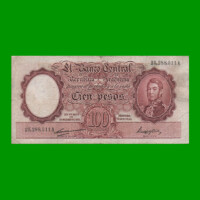 MONEDA NACIONAL $100,00, BOT 2036, AÑO 1948, ESTADO MUY BUENO- .-