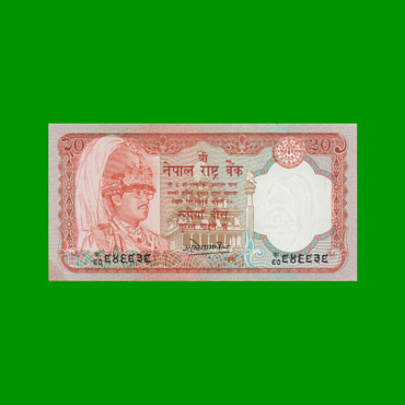 BILLETE DE NEPAL 20 RUPIA, PICK 38a, AÑO 1992, ESTADO SIN CIRCULAR.-
