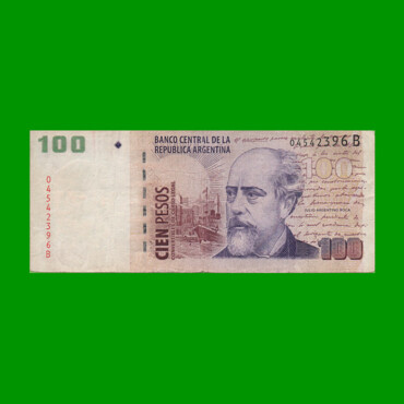 PESOS CONVERTIBLES 2do DISEÑO $100,00, BOT 3708, AÑO 2001, ESTADO BUENO.-