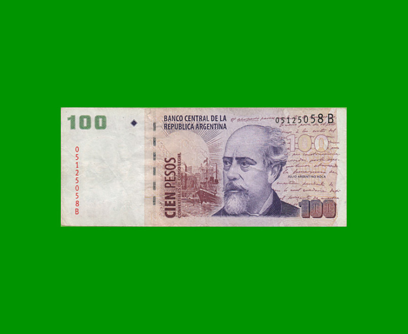 PESOS CONVERTIBLES 2do DISEÑO $100,00, BOT 3708, AÑO 2001, ESTADO BUENO+.-