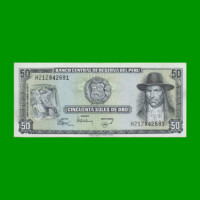 BILLETE DE PERU 50 SOLES, PICK 113, AÑO 1977, ESTADO EXCELENTE.-