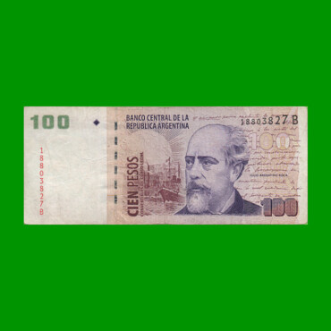 PESOS CONVERTIBLES 2do DISEÑO $100,00, BOT 3711, AÑO 2002, ESTADO BUENO .-
