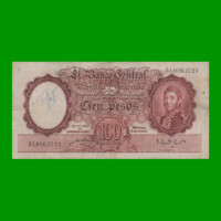 MONEDA NACIONAL $100,00, BOT 2040, AÑO 1951, ESTADO MUY BUENO- .-