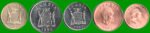 ZAMBIA SET DE CINCO MONEDAS 1,2,25,50 NGWE Y 1 KWACHA , AÑO 1983/92  ESTADO NUEVAS.- - Imagen 2