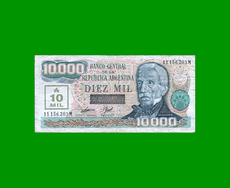 AUSTRALES TRANSITORIOS $10.000,00, BOT 2876, AÑO 1989, ESTADO MUY BUENO- .-