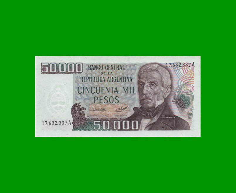 PESOS LEY 18.188 $50.000,00, BOT 2497a, AÑO 1979, ESTADO SIN CIRCULAR .-