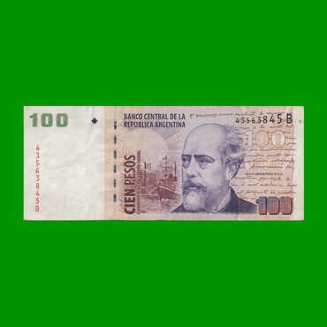 PESOS CONVERTIBLES 2do DISEÑO $100,00, BOT 3711, AÑO 2002, ESTADO BUENO+ .-
