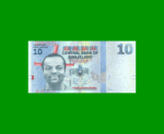 BILLETE DE ESWATINI 10 EMALANGENI, PICK 36a, AÑO 2014 ESTADO SIN CIRCULAR.-
