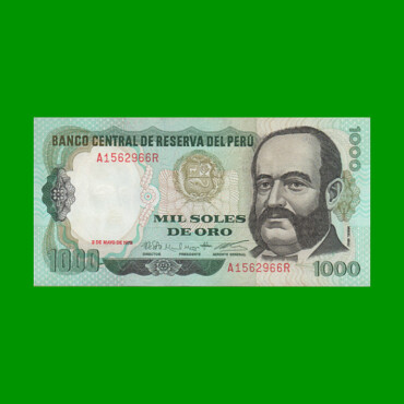 BILLETE DE PERU 1.000 SOLES, PICK 118, AÑO 1979, ESTADO SIN CIRCULAR.-