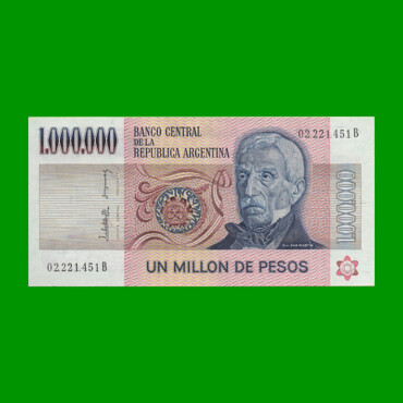 PESOS LEY 18.188 $1.000.000,00, BOT 2518, AÑO 1982, ESTADO SIN CIRCULAR .-
