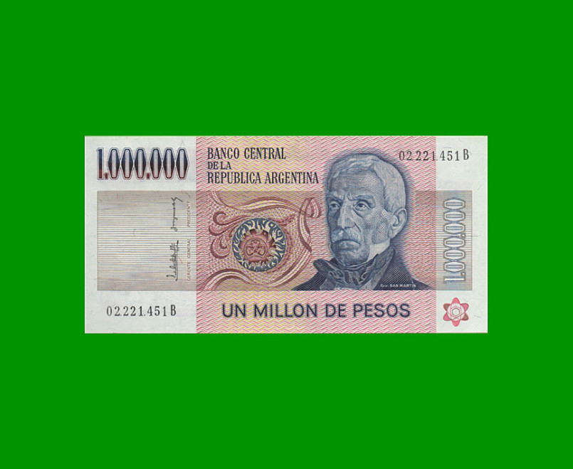 PESOS LEY 18.188 $1.000.000,00, BOT 2518, AÑO 1982, ESTADO SIN CIRCULAR .-