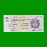 BONO CORRIENTES $100,00, EC 326, SERIE B, ESTADO EXCELENTE.-