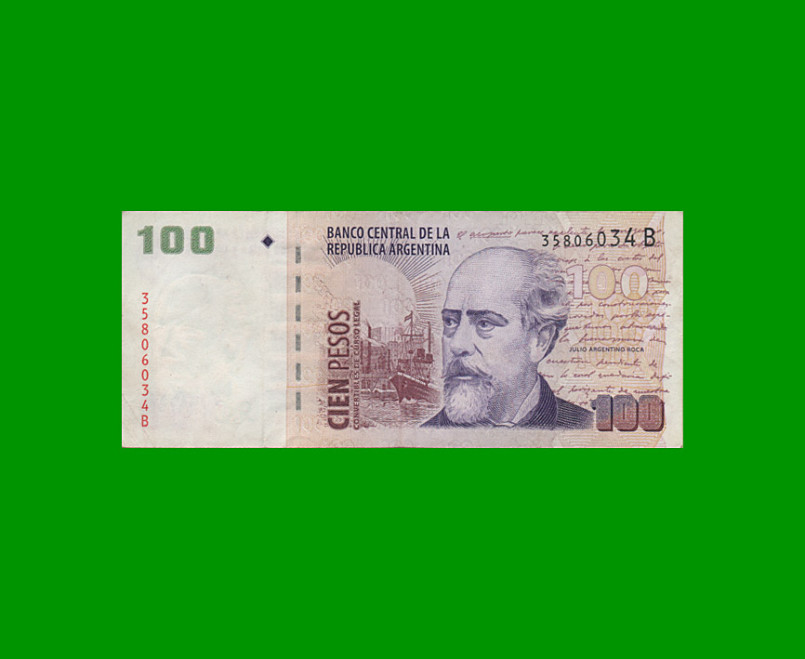 PESOS CONVERTIBLES 2do DISEÑO $100,00, BOT 3711, AÑO 2002, ESTADO MUY BUENO- .-